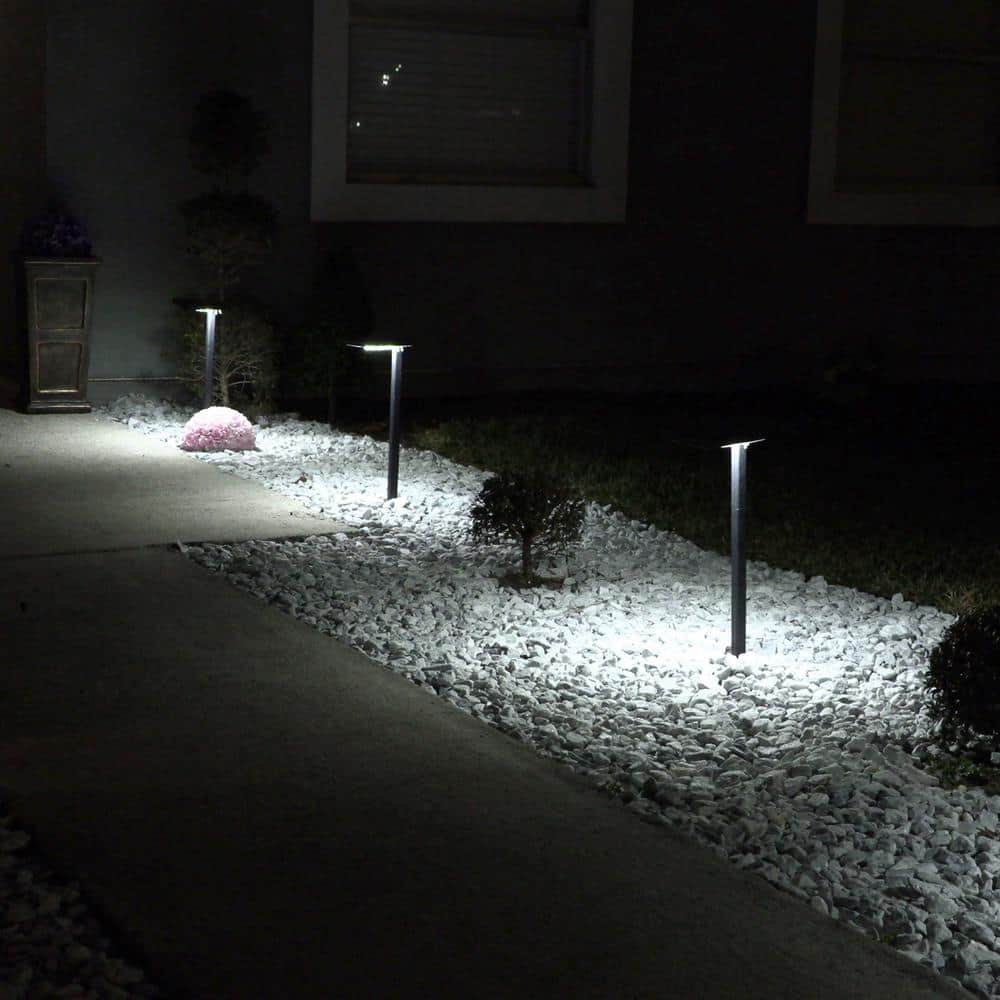 Bronze LED Solar Path Light with Adjustable Mounting Options