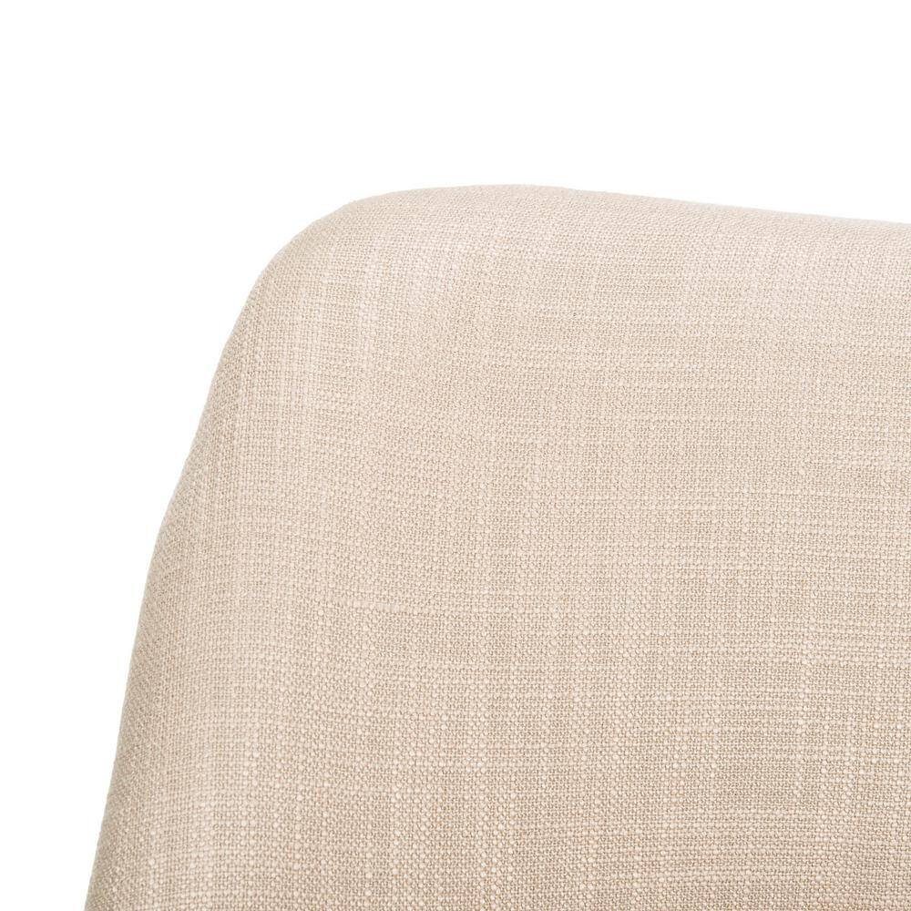 Tarly Beige Natural Elm Wood Transitional Arm Chair