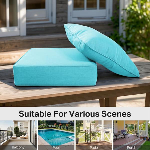 Opohoro 24in. x 24in. x 6in. 2-Piece Deep Seating Water Fade