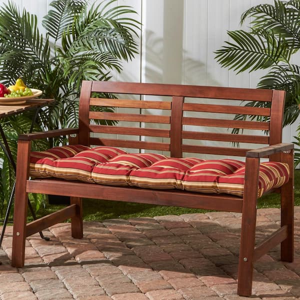 Greendale Home Fashions Roma Stripe, Outdoor Bench Seating Cushions