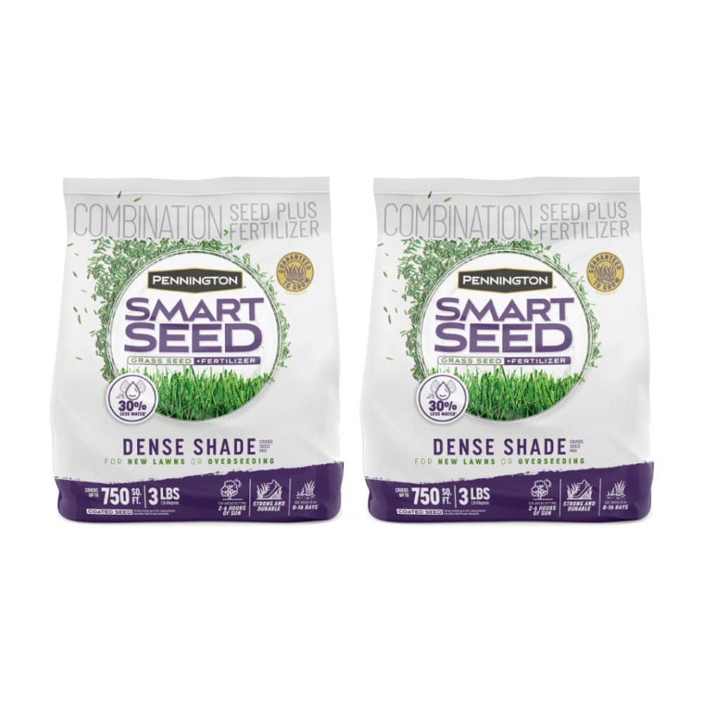 Pennington Smart Seed Dense Shade 3lb. 750 sq. ft. Grass Seed and Lawn