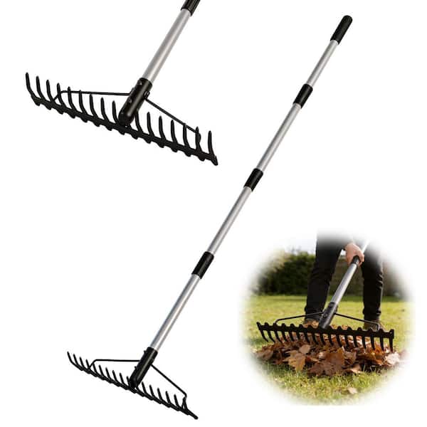 63 in. Steel Handle 17-Tine Bow Rake