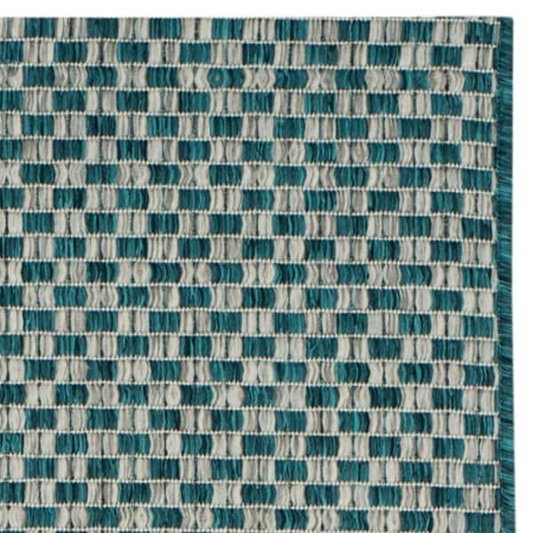 Safavieh Courtyard CY8680-37221 Turquoise Rug 2'3 x 12' Runner