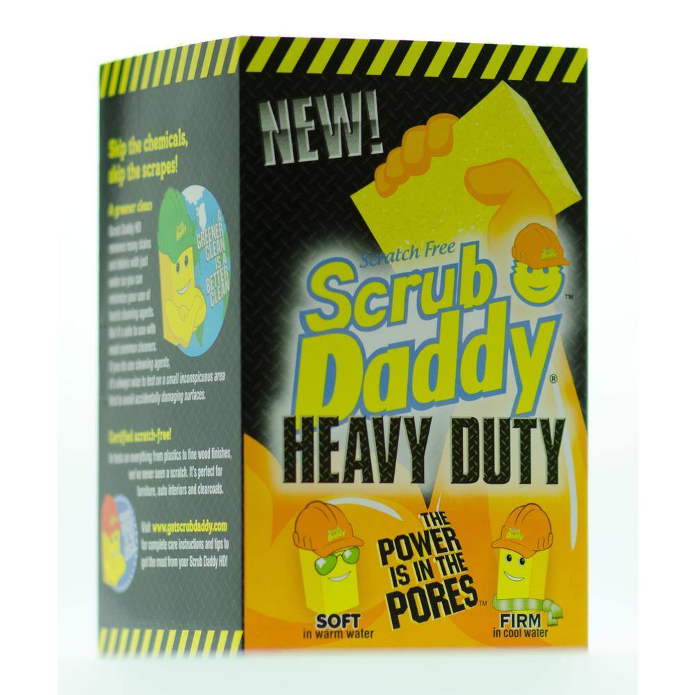 UPC 859547004077 product image for Scrub Daddy Heavy Duty Scrubber, Sponge, Yellow | upcitemdb.com