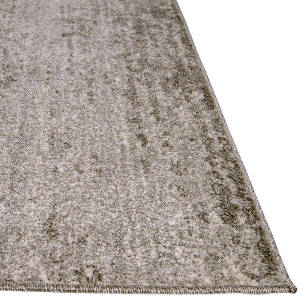 Gray Tufted Washable Reversible 6' x 9' Synthetic Rug