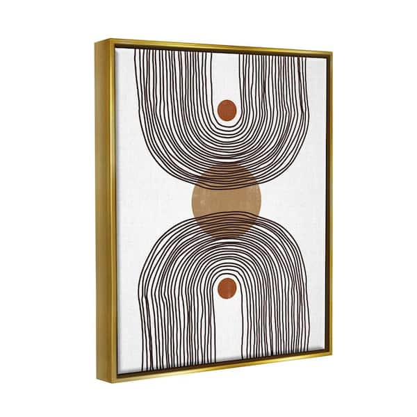 The Stupell Home Decor Collection Asymmetrical Rainbow Reflection Round  Shape by JJ Design House LLC Floater Frame Abstract Wall Art Print 25 in. x  31 in. ai-504_ffg_24x30 - The Home Depot