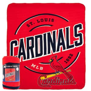 MLB St Louis Cardinals Campaign Fleece Multi-Colored Throw Blanket