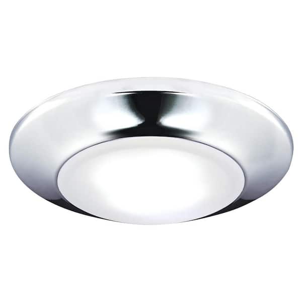 Westinghouse 12-Watt Chrome Indoor/Outdoor Integrated LED Flush Mount