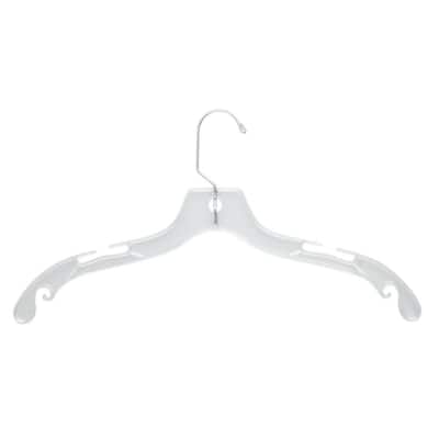 Clear 14 inch Junior Shirt Hanger
