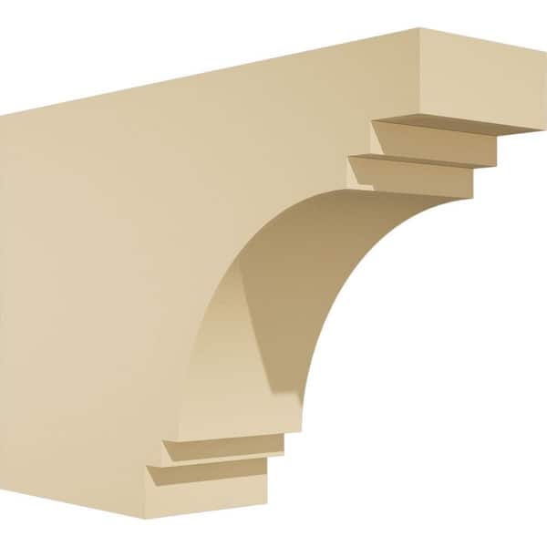 Ekena Millwork Standard Pescadero 3 in. W x 8 in. H x 12 in. D Signature Urethane Rafter Tail Outlooker