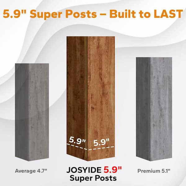 15 ft. x 13 ft. Wood Grain Aluminum Double Galvanized Steel Roof Gazebo with Ceiling Hook, Mosquito Netting and Curtains