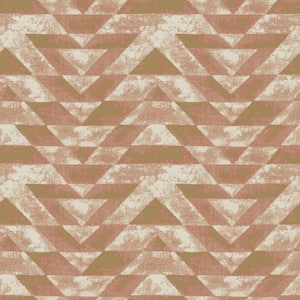 Southwest Geometric Orange and Pink Peel and Stick Wallpaper (Covers 28.18 sq. ft.)