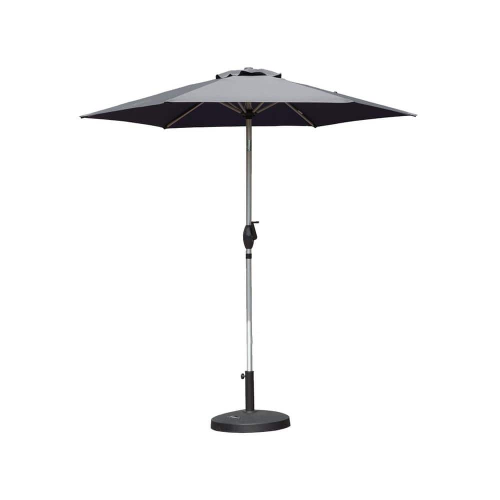 7.5 ft. Aluminum Outdoor Market Umbrella in Dark Gray for Garden, Deck, Poolside price history on PriceWatchPro