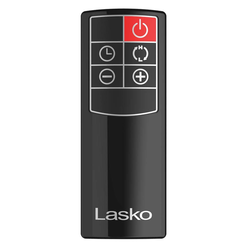 Lasko Black Ceramic Floor-Standing Heater with Thermostat