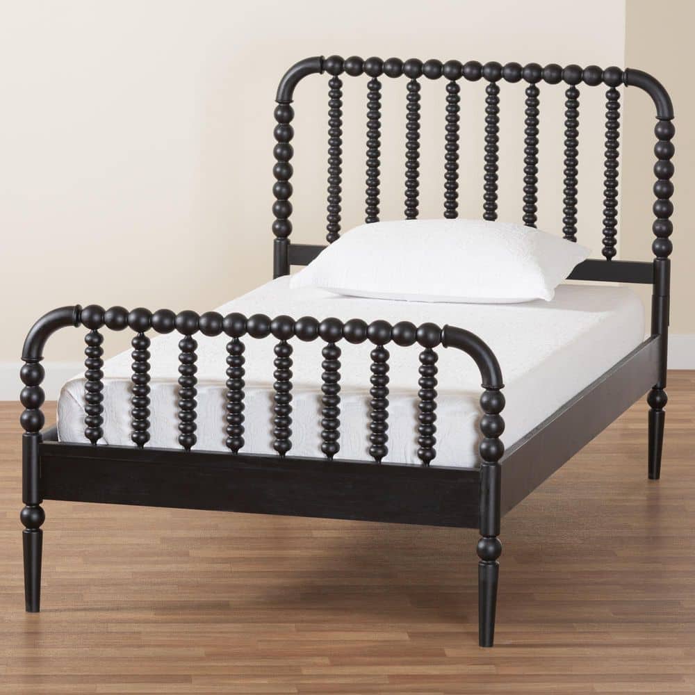 Lucera White Wood Frame Full Platform Bed - thumbnail 6