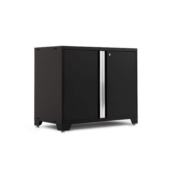 NewAge Products Pro Series 42 in. W x 37.5 in. H x 22 in. D 18-Gauge Steel Base Freestanding Cabinet in Black