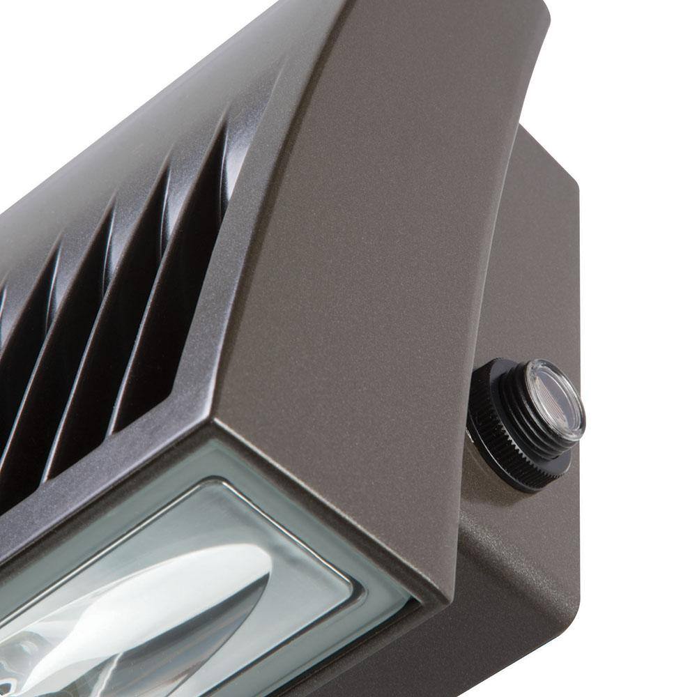 Bronze Rectangular LED Wall Pack with Crystal Embellishment