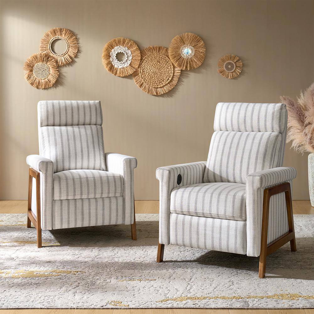 Amsi Stripe 29 in. W Modern Power Recliner with Type-C and USB Charging Ports (Set of 2) price history on PriceWatchPro