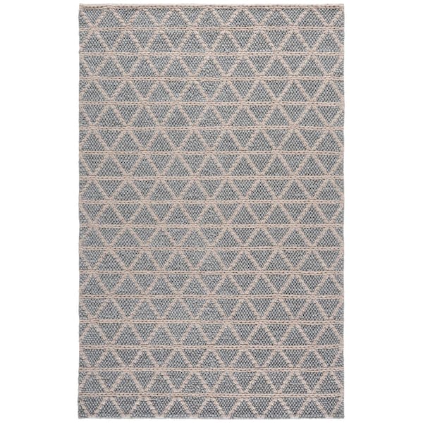 Natura 6 ft. x 9 ft. Gray/Beige Geometric Woven Area Rug