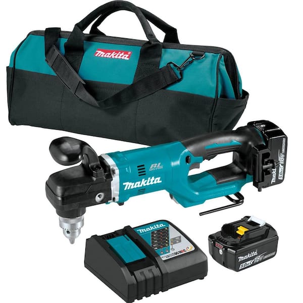 Makita 18V LXT Lithium-Ion Brushless Cordless 1/2 in. Right Angle Drill Kit (5.0Ah)