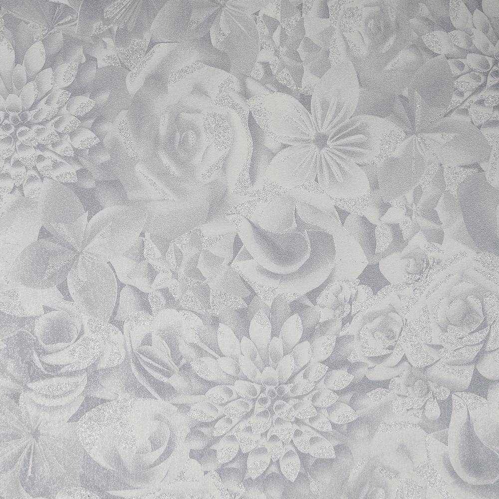 Evie Cool Blue Removable Wallpaper Sample