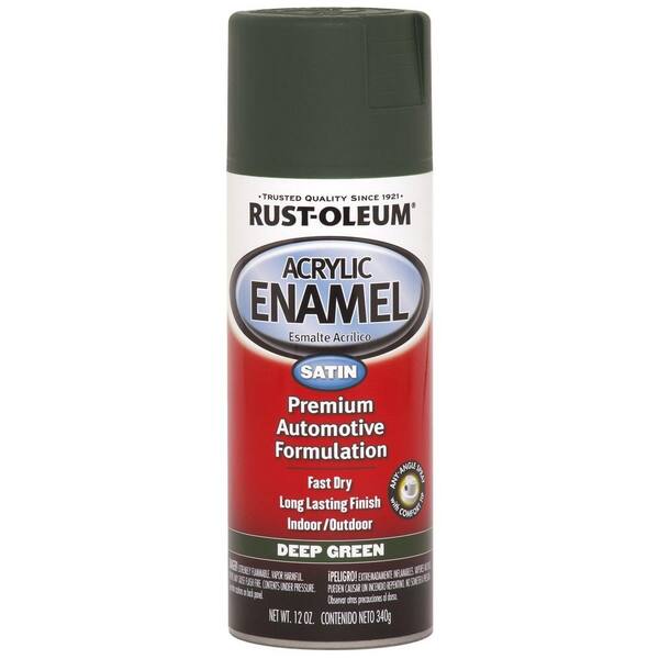 Rust-Oleum Automotive 12 oz. Green Satin Acrylic Enamel Spray Paint (6-Pack)