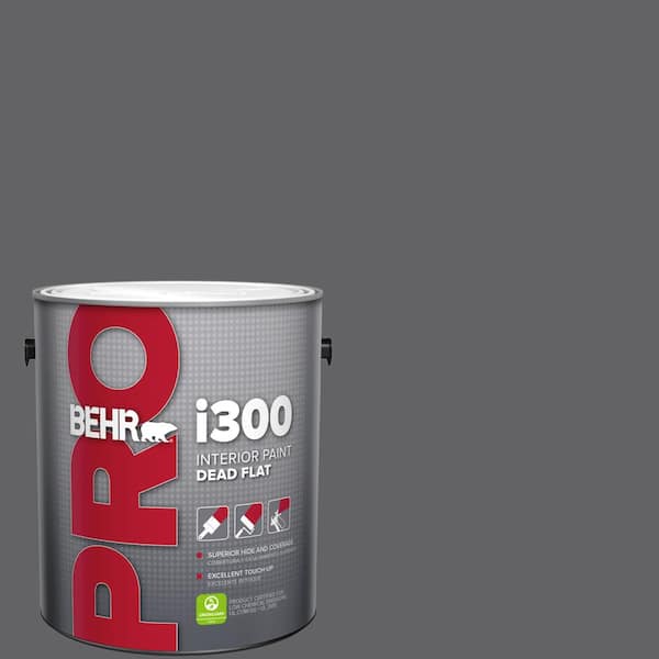 BEHR PRO 1 gal. #N530-6 Digital Dead Flat Interior Paint
