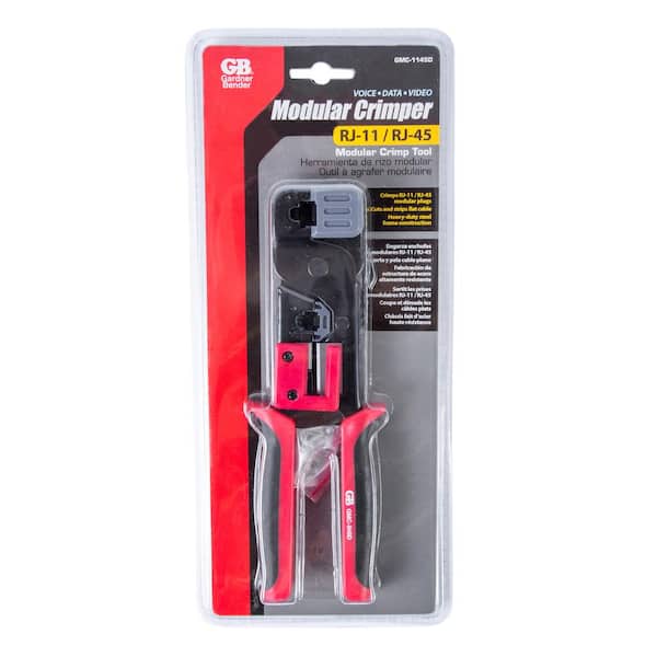 Gardner Bender Gmc-1145d Premium Metal Rg11 Rj45 Modular Plug Crimper for sale online 