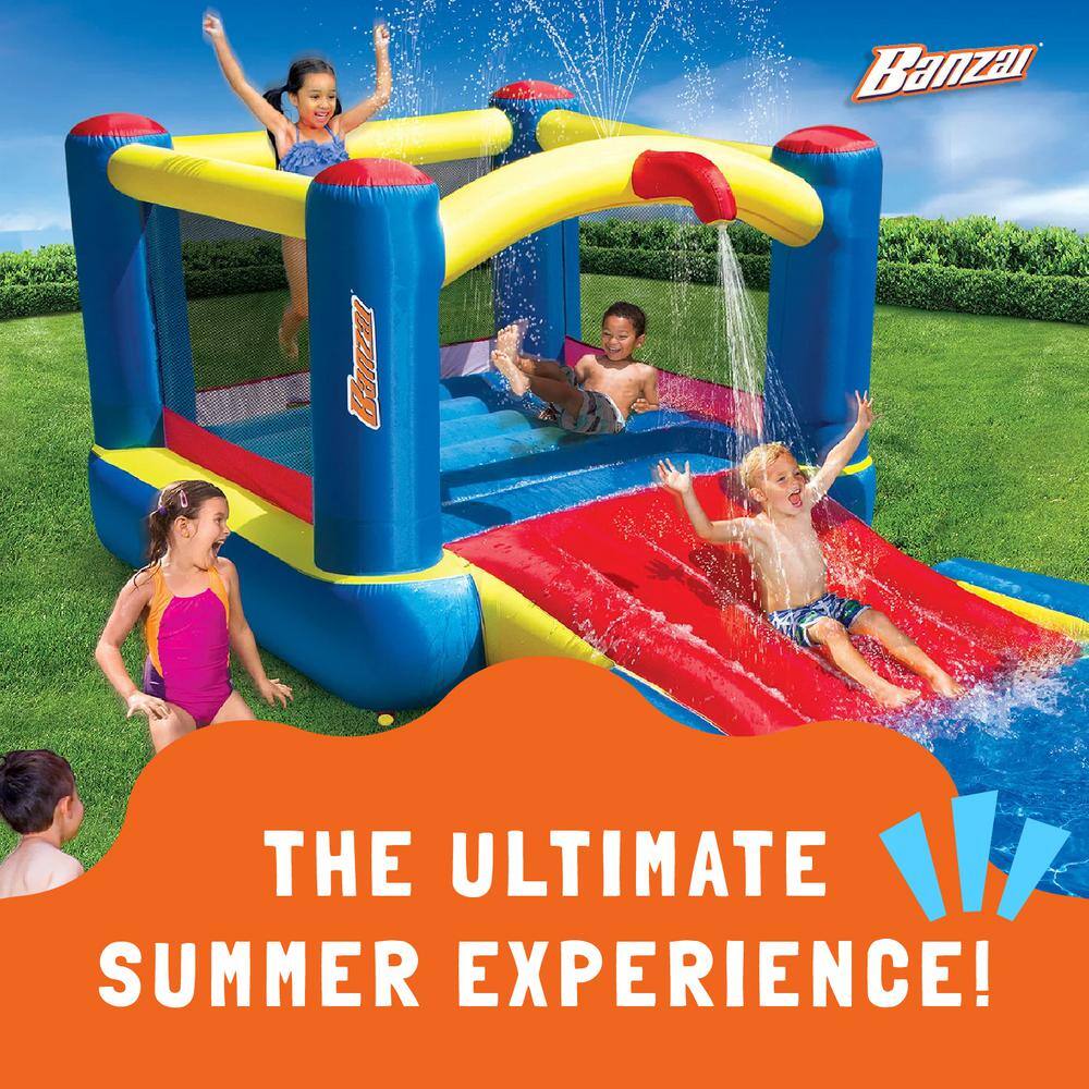 Multicolor Heavy Duty Inflatable Water Park with Slide and Bounce House