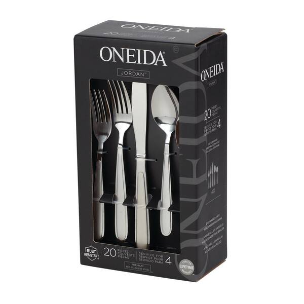 ONEIDA　オネイダ　カトラリーセット Oneida Jordan 20-Piece Silver 18/0-Stainless Steel Flatware Set
