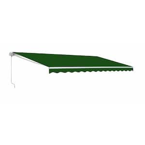 16 ft. Motorized Retractable Awning (120 in. Projection) in Dark Green