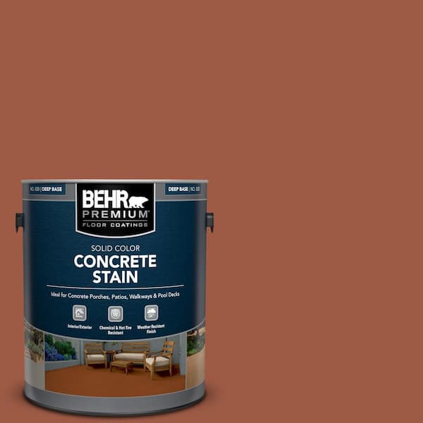BEHR PREMIUM 1 gal. #PFC-15 Santa Fe Solid Color Flat Interior/Exterior Concrete Stain