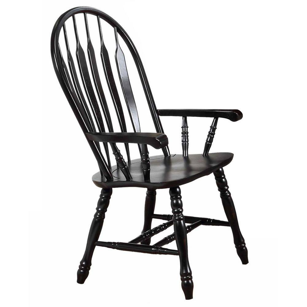 black and cherry windsor chairs