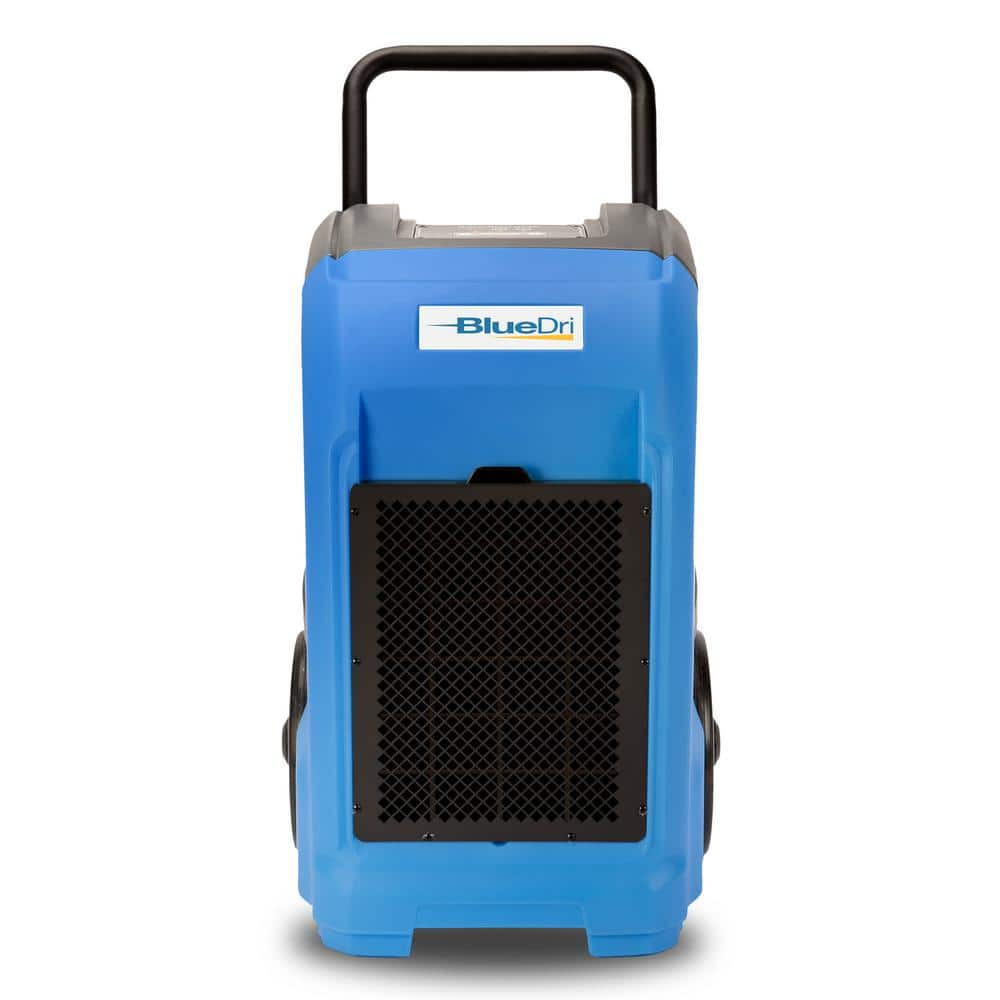 BlueDri 150Pint Commercial Dehumidifier in Blue for Water Damage