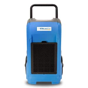 150-Pint Commercial Dehumidifier in Blue for Water Damage Restoration Mold Remediation