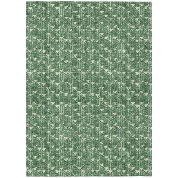 HomeRoots Sage 3 ft. x 4 ft. Geometric Indoor / Outdoor Area Rug ...