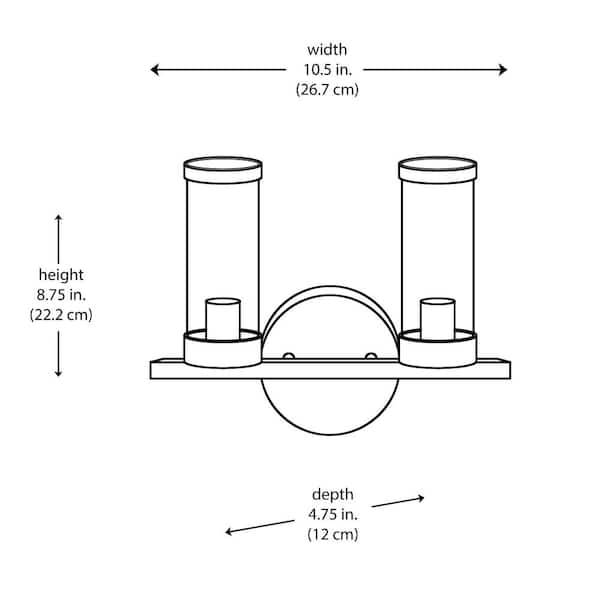  10.5 x 4.75 - 1/16 Lightweight Clear Acrylic Base