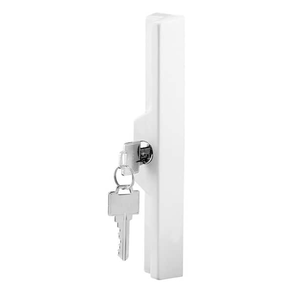 Diecast, White, Outside Patio Door Pull with Key