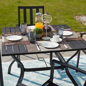 Square Metal Outdoor Dining Table