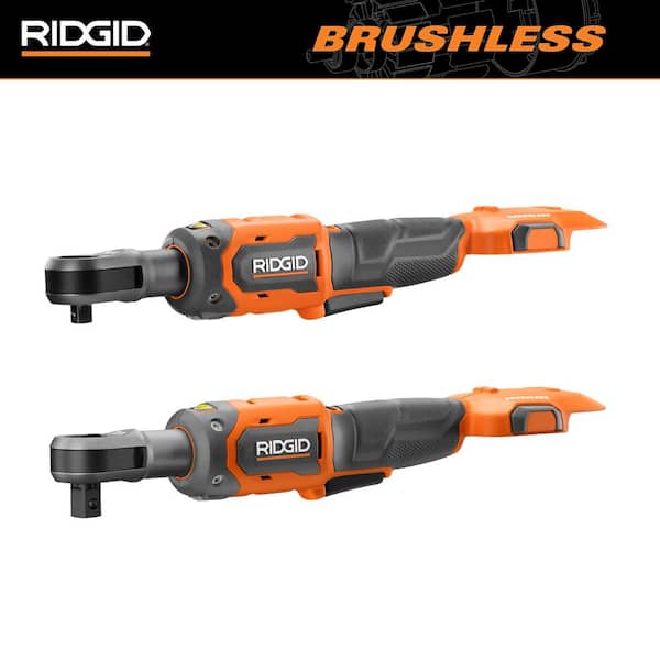 RIDGID 18V Brushless Cordless 2-Tool Combo Kit with 3/8 in. Ratchet and 1/2 in. Ratchet (Tools Only)