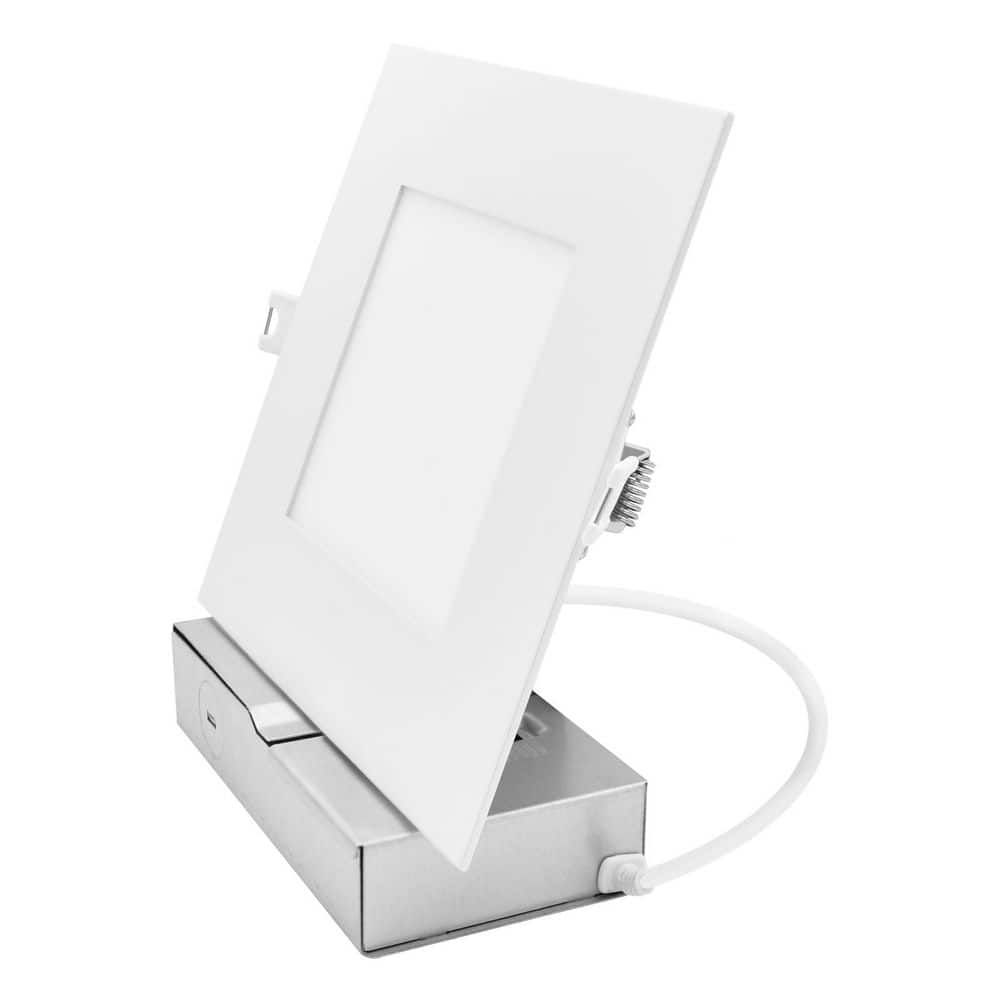 6 In. Integrated LED Recessed Light with JBox, 5CCT, 10W-15W, Up to 1250LM, CRI90, Dimmable, 120-277V, IC Rated, ETL