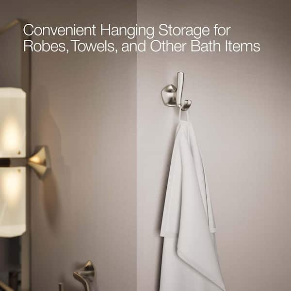 KOHLER Sundae J-Shaped Robe Hook in Vibrant Brushed Nickel R31062