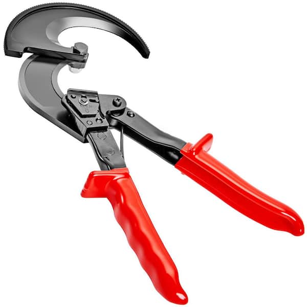SKYSHALO 11 in. Ratcheting Cable Cutter, Heavy Duty, Steel Silicon-Manganese Blade for Cutting Up to 400 sq. mm / 780 MCM Wire