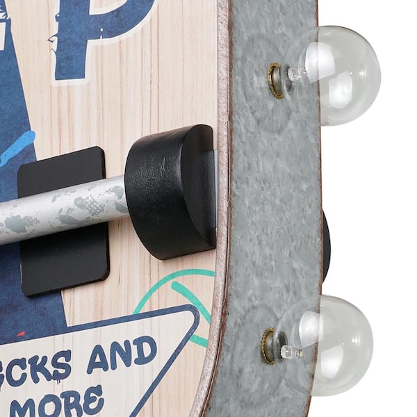 American Art Decor Vintage Metal LED Marquee Sign Skate Shop Decks