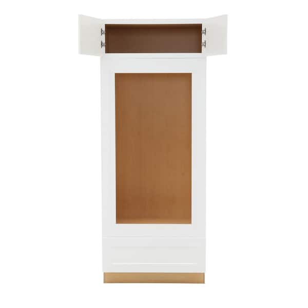 Hampton Assembled 33x84x24 in. Double Oven Kitchen Cabinet in Satin White Hampton Assembled 33x84x24 in. Double Oven Kitchen Cabinet in Satin White