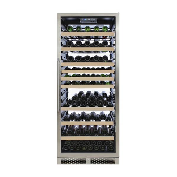 VINOTEMP Single-Zone 173-Bottle Freestanding Backlit Panel Wine Cooler