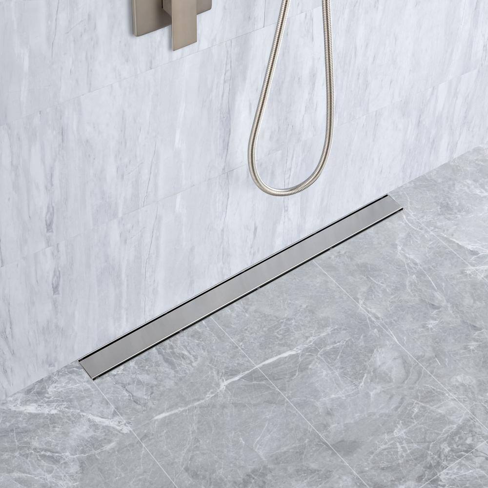 36-inch Brushed Nickel Stainless Steel Linear Shower Drain