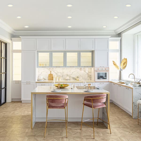 6 in. 5 CCT Selectable Integrated LED Recessed Retrofit Light Trim White Indoor Dimmable Retrofit Module, 1125 Lumens