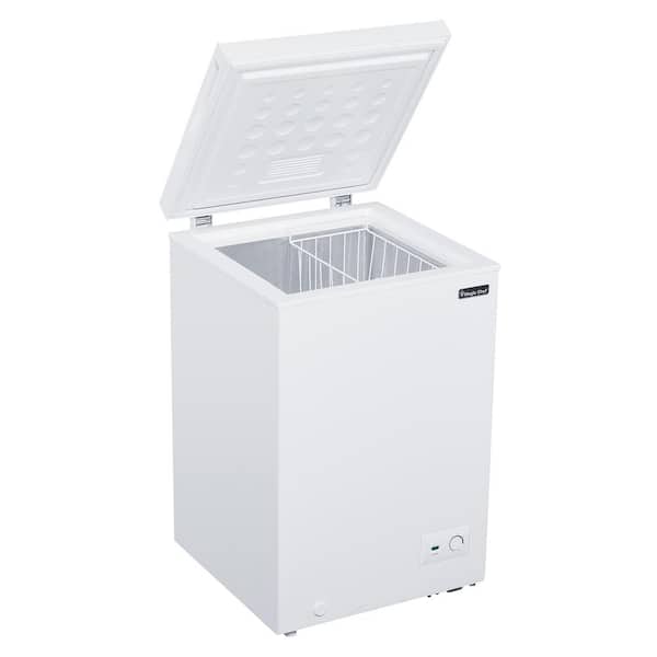 SMAD 3.5 cu.ft Mini Chest Freezer for Apartment Office Kitchen White  DSC-126HUN