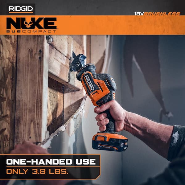 RIDGID 18V NUKE SubCompact Brushless Cordless One-Handed